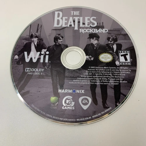 Nintendo Wii Disc Only TESTED The Beatles: Rock Band