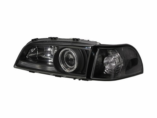 V70/XC70 96-00 Guide LED Halo Projector W/Corner Lamp Headlight BK for VOLVO RHD - Picture 2 of 7