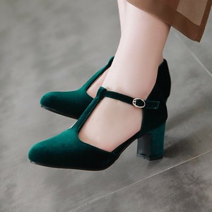 velvet closed toe heels
