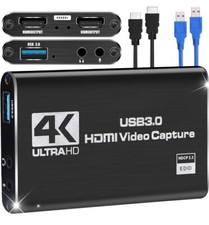 Capture Card 4k Video Game Capture Card 4K 1080P 60FPS   HDMI to USB 3.0 Capture