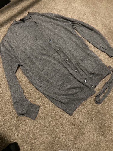 LAURA ASHLEY, L, GRAY, CARDIGAN | eBay