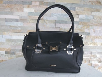 Liu-Jo Bag Giglio Shopper Handbag Shoulder Bag Black New Former RRP 169 