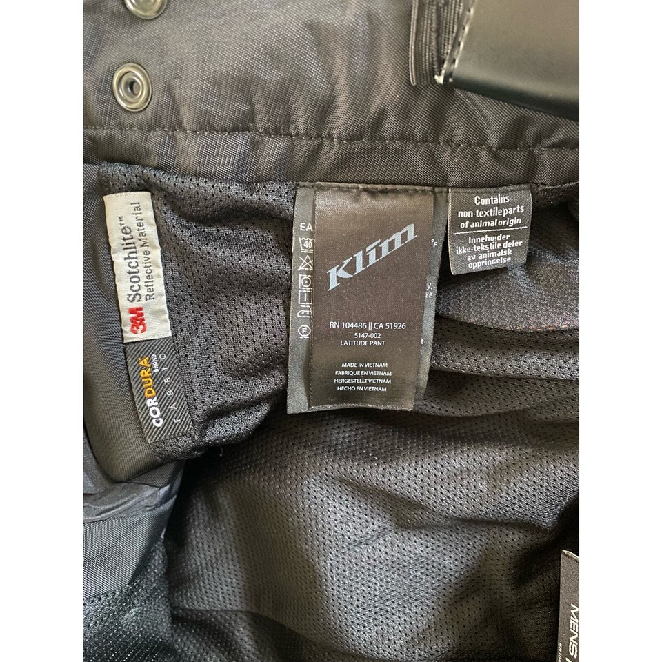 KLIM Latitude Protective Motorcycle Riding Pants w Suspenders Men's