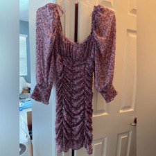 ZARA NWT printed draped dress