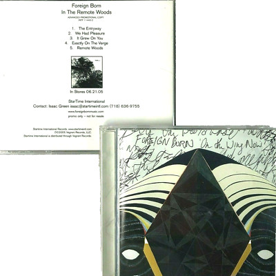 Foreign Born 2 CD Bundle On The Wing Now In The Remote Woods Promo 2005-2007