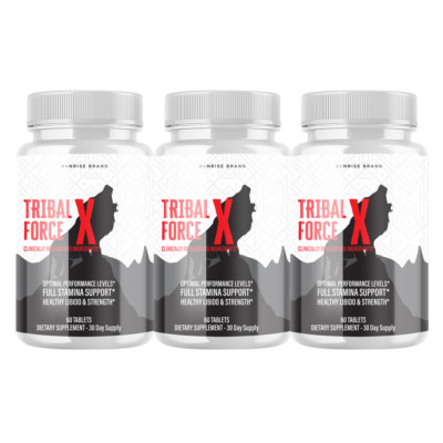Tribal Force X Supplement for Men to Boost Performance & Male Vitality - 3 Pack