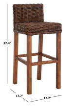 Safavieh Cypress Bar Stool, Reduced Price 2172705218 FOX6502A