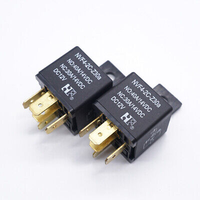 RELÉ AUTOMOTRIZ NVF4-1C-Z40BD DC12V con 2 polos 40A 5 pines 12VDC EUR 4,46 - ES RELÉ AUTOMOTRIZ NVF4-1C-Z40BD DC12V con 2 polos 40A 5 pines 12VDC EUR 4,46 - ES