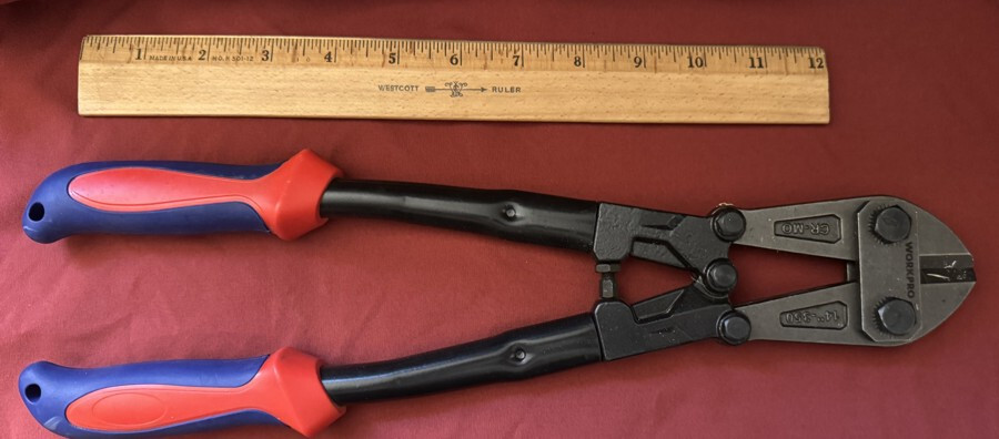 WORKPRO 14-inch Bolt Cutter Cutting Pliers w/Soft Rubber Grip Bi-Material Handle