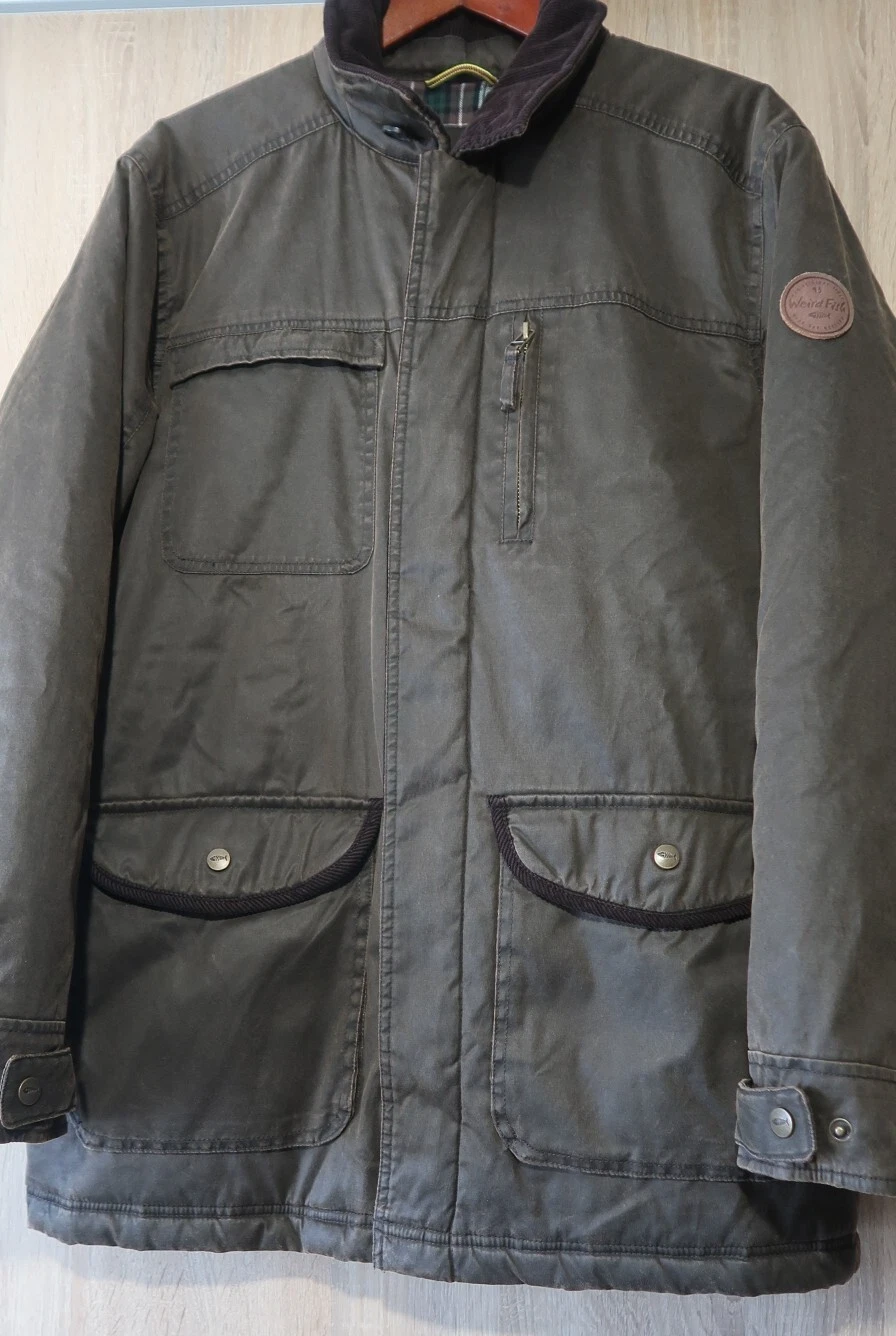 Weird Fish Thunderchief Wadded Field Jacket Bark Size M