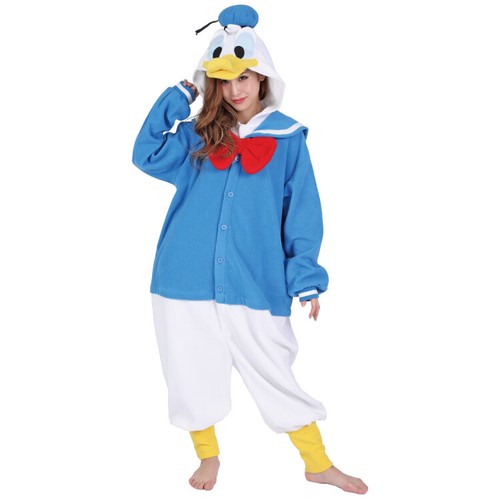 SAZAC Disney Donald Duck Fleece Costume Halloween Cosplay Kigurumi Adult Japan - Picture 7 of 12