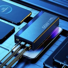 50000mAh 66W Power Bank Fast Charger Large Capacity Portable External Battery US