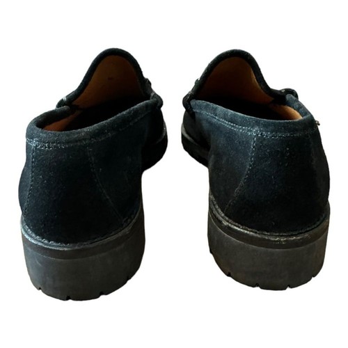 Gucci Black Suede Classic Horsebit Loafers Italy Authentic Men’s EU 40.5 / 7.5 - Picture 4 of 12