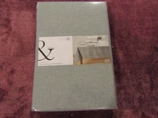 NWT Bed Bath & Beyond Olivia & Oliver Madison 70 " x 104 " Grey Tablecloth