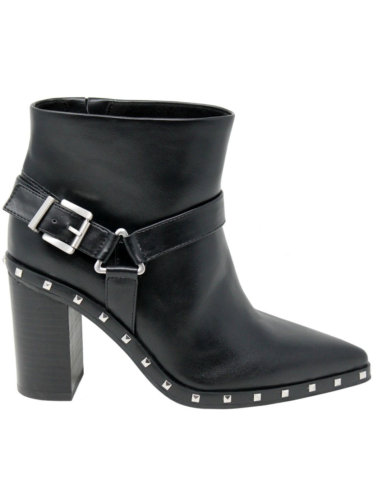 Женские черные ботильоны CHARLES на блочном каблуке с мягкой пряжкой размер 10 м 5490₽