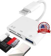 Adaptador de lector de tarjeta de memoria para computadora iPhone iPad Macbook