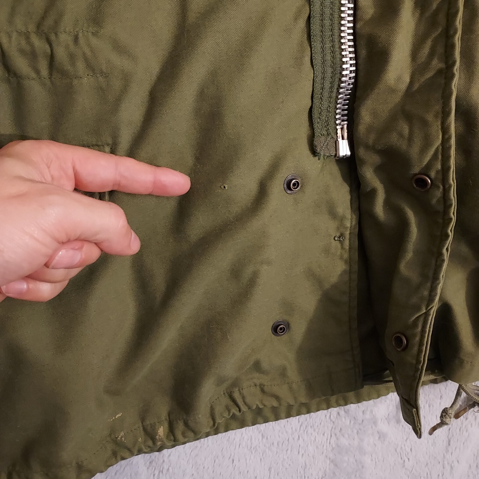 Vintage Army M65 Field Jacket Mens Small Short 70s Co… Gem