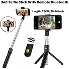 Portable Selfie Stick Tripod with Remote Extendable Tripod -  For All Smartphone