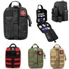 Tactical First Aid Kit Medical Molle Rip Away EMT IFAK Survival Pouch Bag