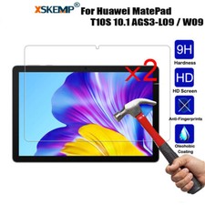 2Pcs Tempered Glass Screen Protector Huawei Matepad T10 T10S Anti Scratch Cover