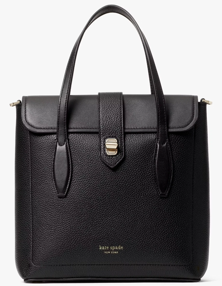Borsa tote Kate Spade Essential North South in pelle nera PXR00270 Borsa a tracolla Nuova con etichette