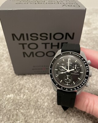 Omega x Swatch Moonswatch BLACK RUBBER STRAP ONLY FOR MISSION