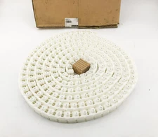 New Flexlink XTTP5 Plain Conveyor Chain 16.4ft 25.4mm Pitch White Plastic