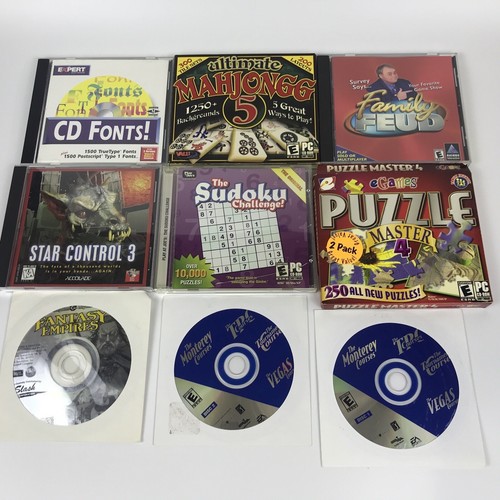 PC Games Children Kids Puzzle Font Arcade Printing Sim Windows 95 98 Vintage LOT - Picture 4 of 9