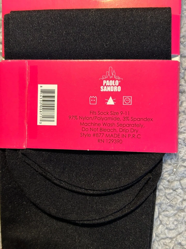 La Moda Legwear брюки лодыжки носки со спандексом женщин размер 9-11 черный - Изображение 4 из 4