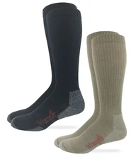 Wrangler Premier Collection Mens 60% Merino Wool Tall Boot Socks 2 Pair
