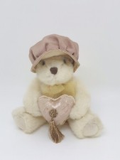 Russ Berrie Plush Bear Heart Therobs , Beige 8 In  .P3