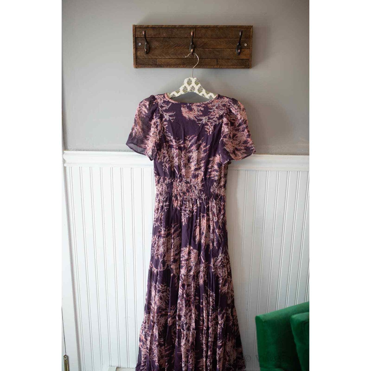 Anthropologie Somerset Maxi Dress Chiffon Edition XXS Purple