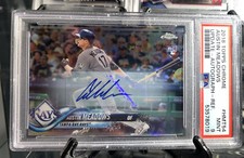 2018 Topps Chrome Update Refractor Austin Meadows PSA 9 MINT Rookie Auto RC