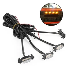 For 2016-23 Toyota Tacoma TRD Pro 4x Raptor Style Clear White LED Grille Lights