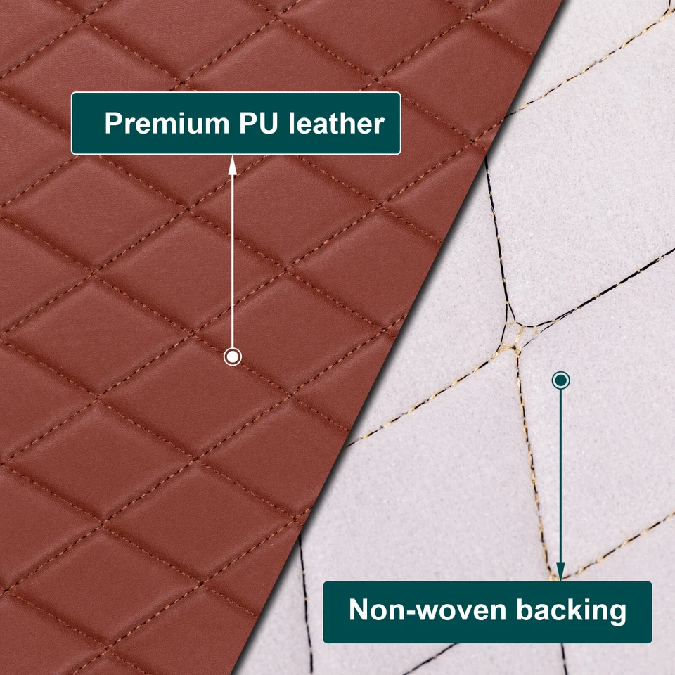 63" Vinyl Faux Leather Foam Back Auto Upholstery Fabric Car Headliner By Yard - Image 3 of 4