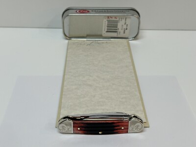 CASE XX SCROLLED SMKW EVENT TOUR LISA MILLER CRIMSON CANOE KNIFE