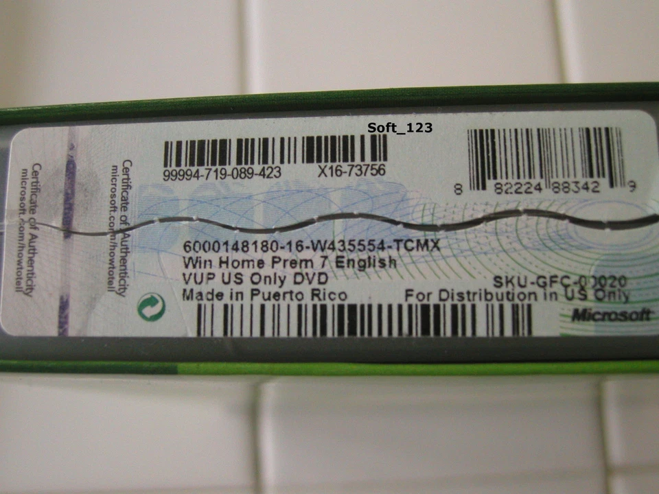 Microsoft Windows 7 Home Premium Upgrade 32 Bit and 64 Bit DVDs MS WIN  - Image 4 of 4