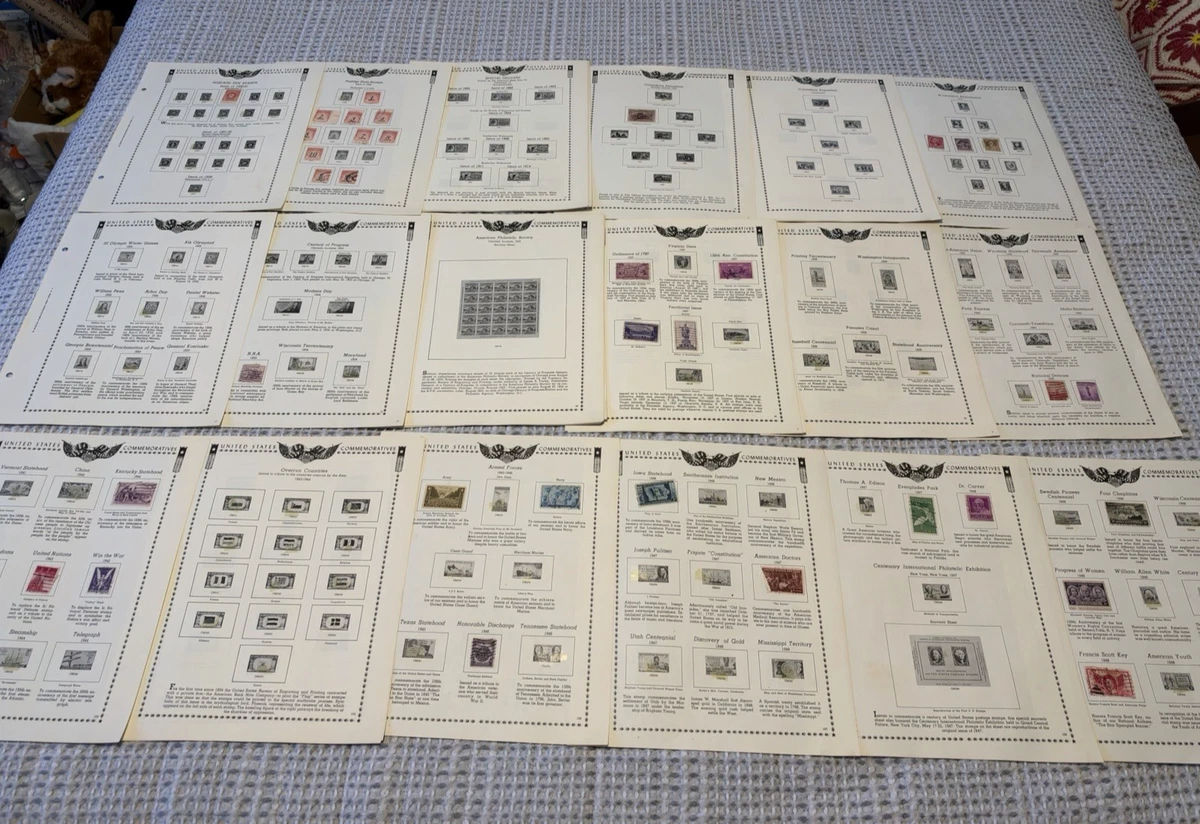 Pages from The All American Stamp Album with approximately 275 stamps