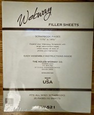 Webway Scrapbook-20-Refill Pages 10-Sheets 11.5  x14.5  FW-521-Fits all W-521 NEW