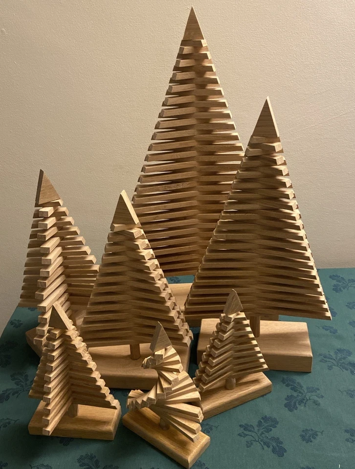 Alternative  Christmas Tree Decoration / Gift - XMAS - All Sizes - handmade oak - Image 2 of 4