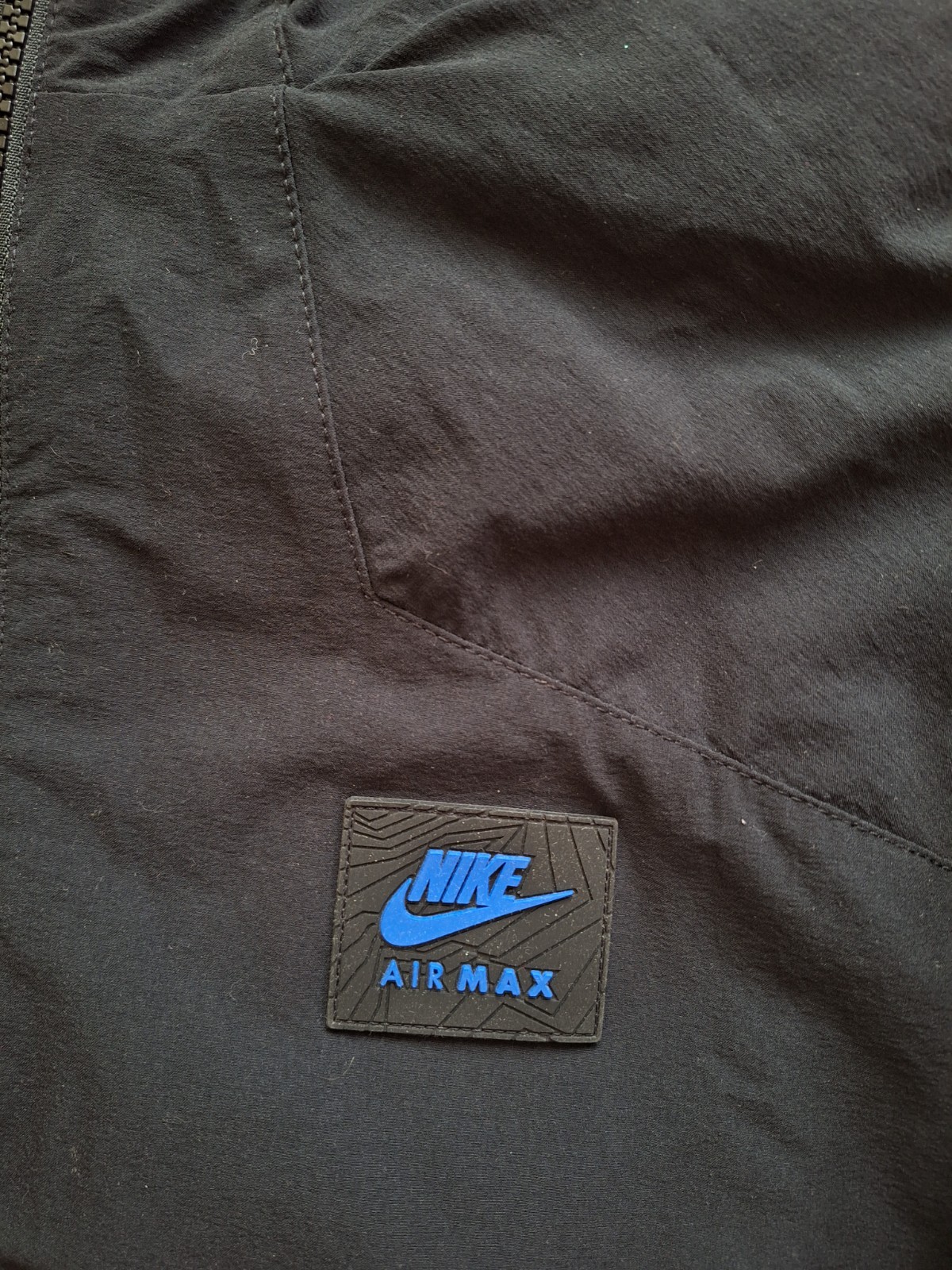 Nike Air Max Woven Jacket Black/Blue Size Small men's RARE image 3