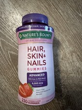Nature's Bounty Hair, Skin and Nails Advanced, 230 Gummies Exp 05/2027