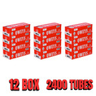 QWEYS Red King Size Cigarette Tubes 200 Per Box 12 Boxes