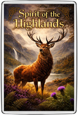 Spirit of the Highlands Kühlschrankmagnet Geschenk Schottischer Hirsch Glen Szene