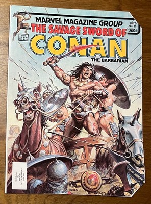 The Savage Sword Of Conan The Barbarian #90 COVER ONLY Hyborian Age map poster