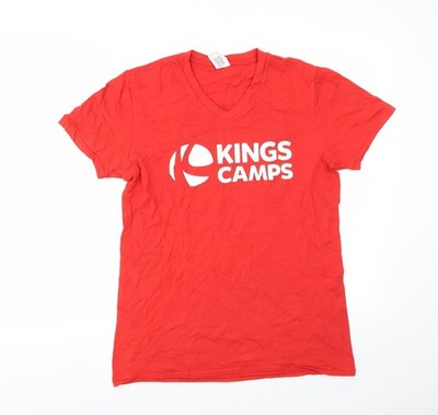 Rotes T-Shirt Herren UK Größe M King Camps