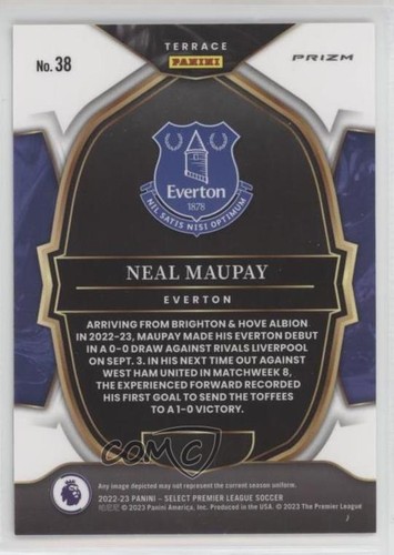 2022-23 Panini Select Premier League Terrace Silver Prizm Neal Maupay #38 7ba - Picture 2 of 3