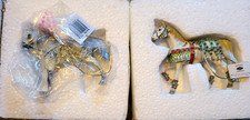 Trail of Painted Ponies RETIRED SILVER BELLS CRYSTAL ORNAMENTS 12335 12338 NWT