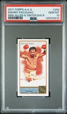 2011 Topps Allen & Ginter's Manny Pacquiao #262 Mini A&G PSA 10 POP 22 🔥
