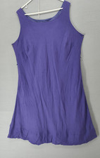 Positive Attitude Dress Womens 24 Sleeveless Linen Rayon Lined Flowy Office Work